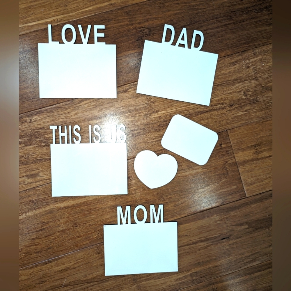 56 assorted Sublimation magnets. Custom. Pictures. Family. Heart. Bundle!!